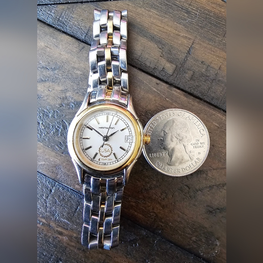 🇺🇸 2004 USA Olympic Hamilton ladies watch. Great collector item. - Picture 15 of 16